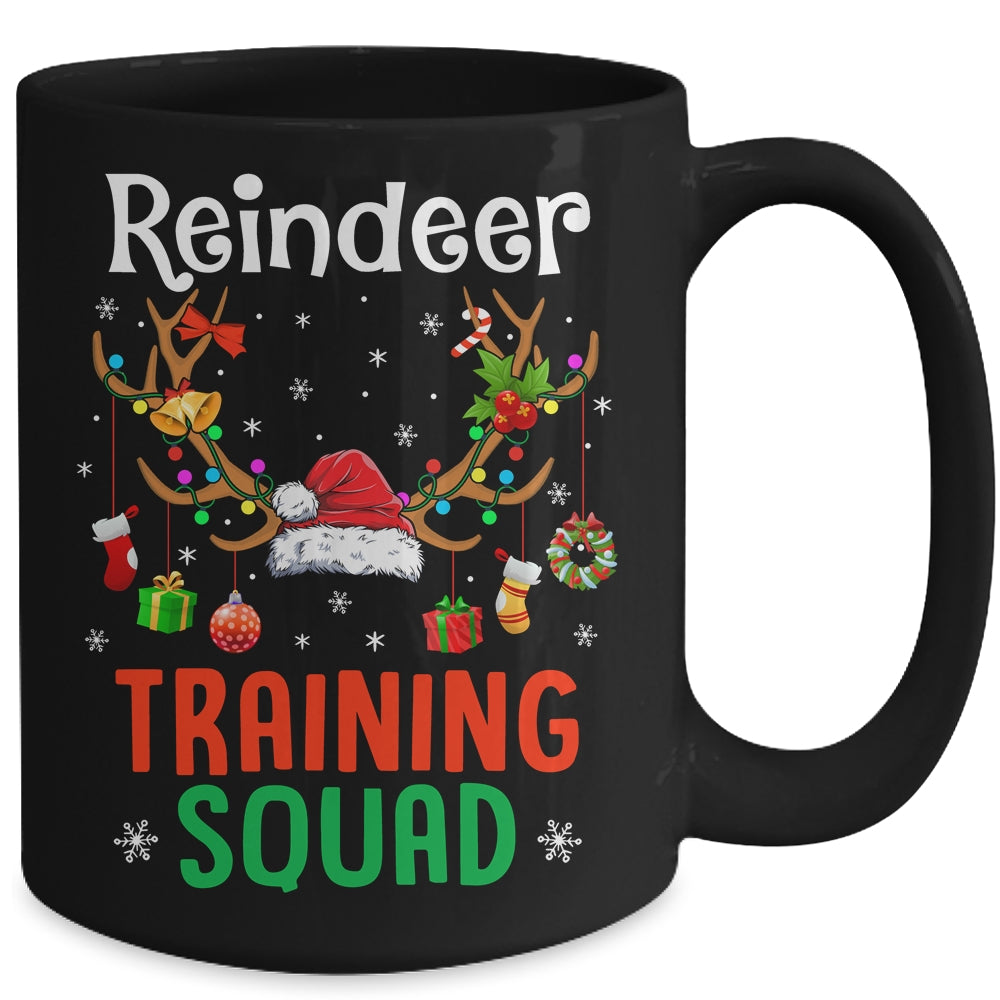 Christmas Running Funny Reindeer Training Squad Team Family Mug | siriusteestore