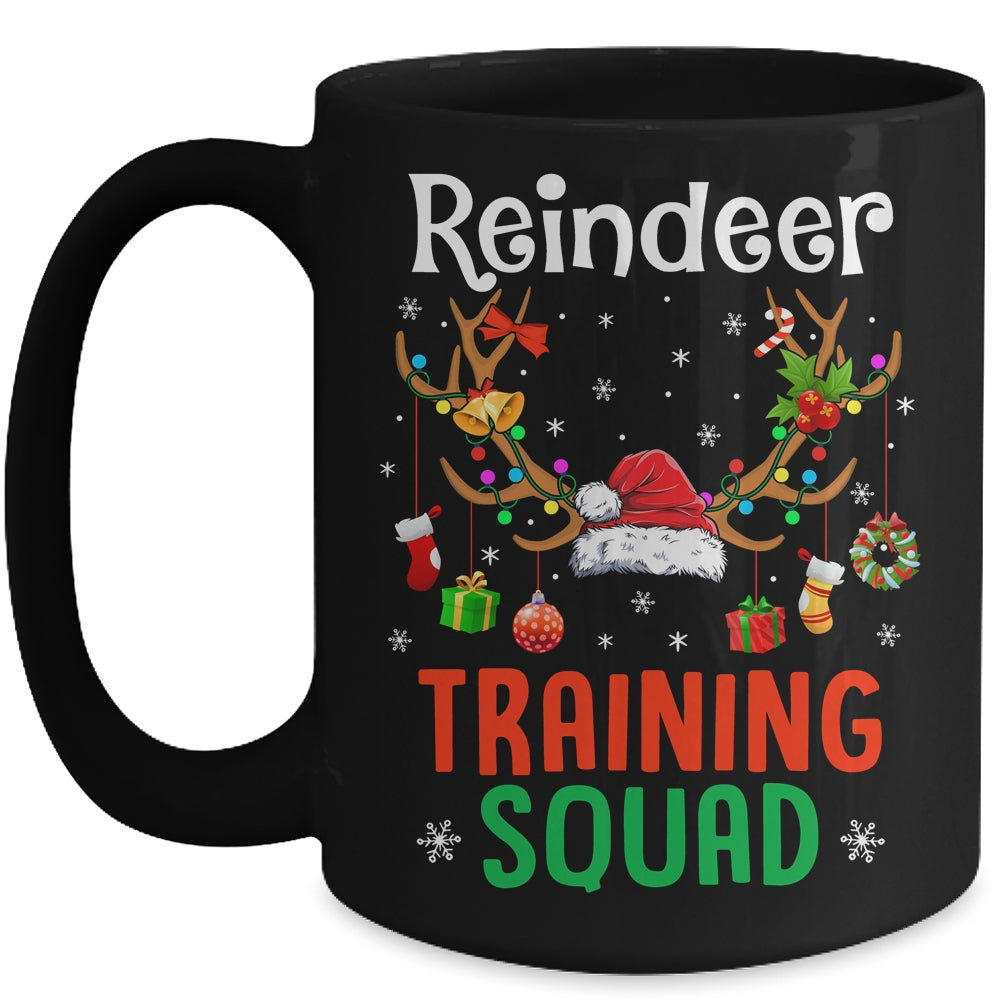 Christmas Running Funny Reindeer Training Squad Team Family Mug | siriusteestore