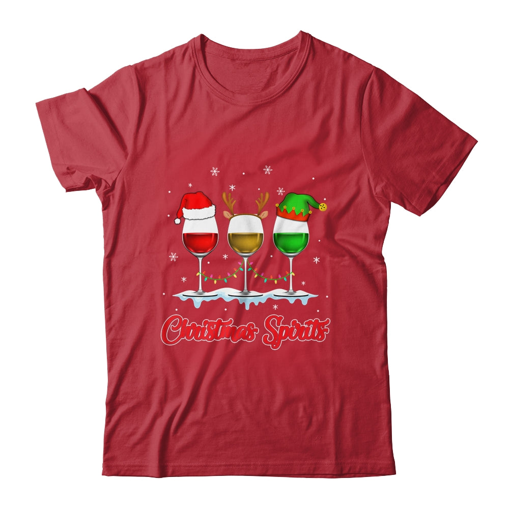 Christmas Spirits Glasses Of Wine Xmas Holidays Party Shirt & Sweatshirt | siriusteestore
