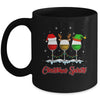 Christmas Spirits Glasses Of Wine Xmas Holidays Party Mug | siriusteestore