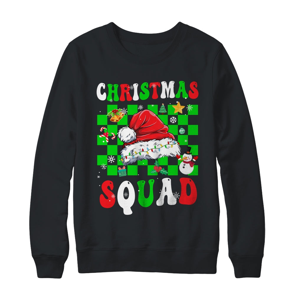 Christmas Squad Family Group Matching Christmas Party Groovy Shirt & Sweatshirt | siriusteestore