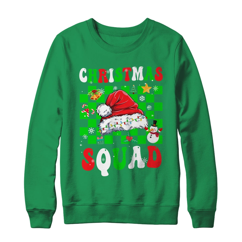 Christmas Squad Family Group Matching Christmas Party Groovy Shirt & Sweatshirt | siriusteestore