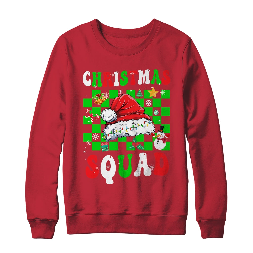 Christmas Squad Family Group Matching Christmas Party Groovy Shirt & Sweatshirt | siriusteestore