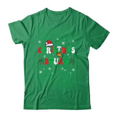 Christmas Squad Family Matching Group Funny Santa Elf Groovy Shirt & Sweatshirt | siriusteestore