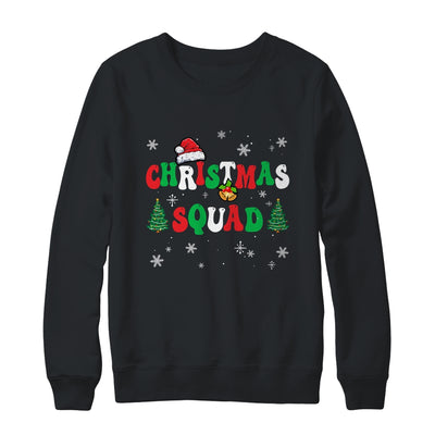 Christmas Squad Family Matching Group Funny Santa Elf Groovy Shirt & Sweatshirt | siriusteestore