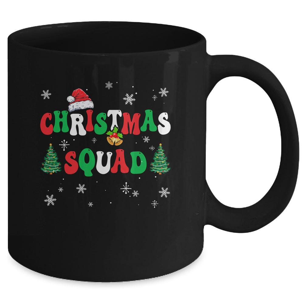 Christmas Squad Family Matching Group Funny Santa Elf Groovy Mug | siriusteestore