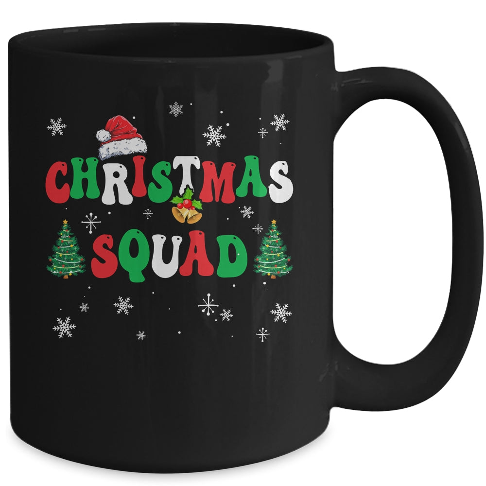 Christmas Squad Family Matching Group Funny Santa Elf Groovy Mug | siriusteestore
