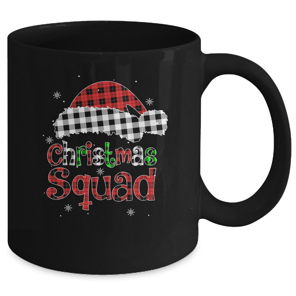 Christmas Squad Red Plaid Family Matching Christmas Pajama Mug | siriusteestore