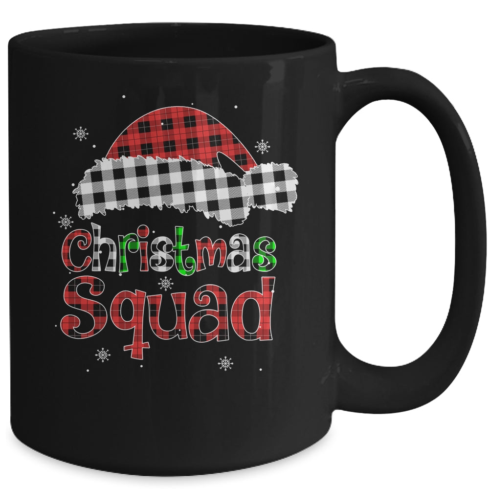 Christmas Squad Red Plaid Family Matching Christmas Pajama Mug | siriusteestore