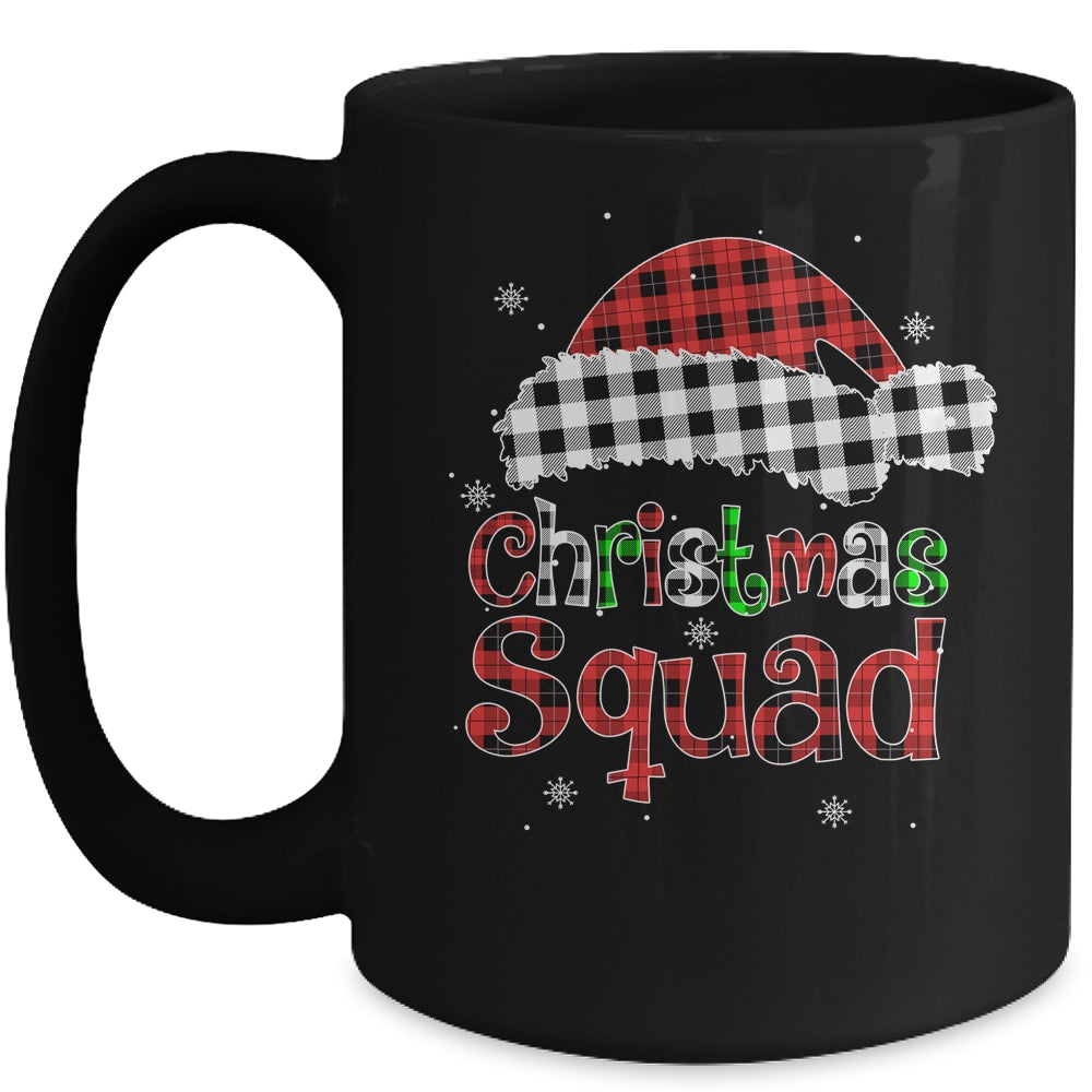 Christmas Squad Red Plaid Family Matching Christmas Pajama Mug | siriusteestore