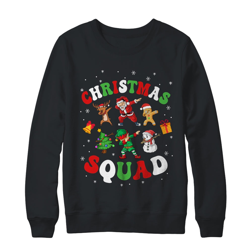 Christmas Squad Santa Dabbing Elf Family Matching Xmas Shirt & Sweatshirt | siriusteestore