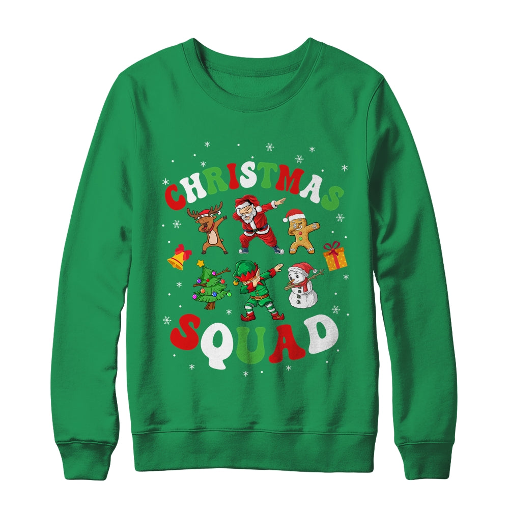Christmas Squad Santa Dabbing Elf Family Matching Xmas Shirt & Sweatshirt | siriusteestore