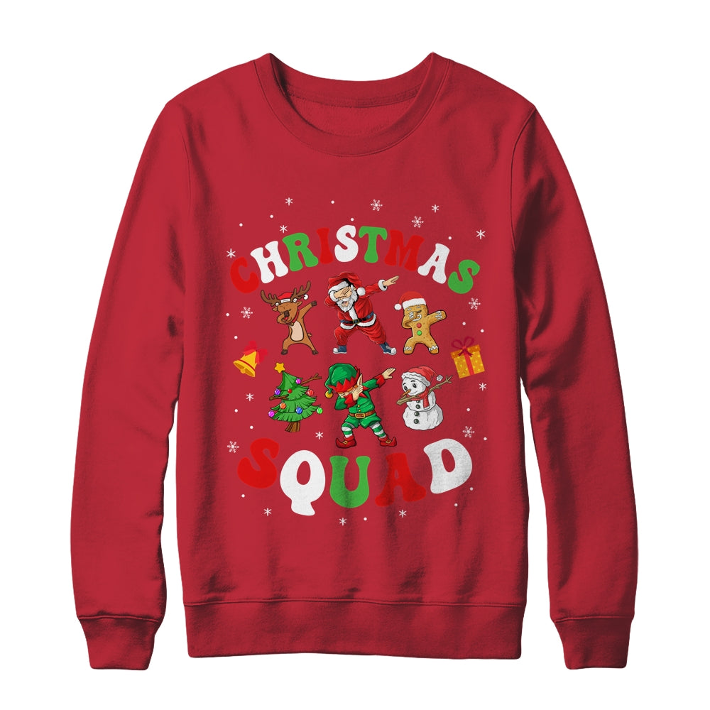 Christmas Squad Santa Dabbing Elf Family Matching Xmas Shirt & Sweatshirt | siriusteestore