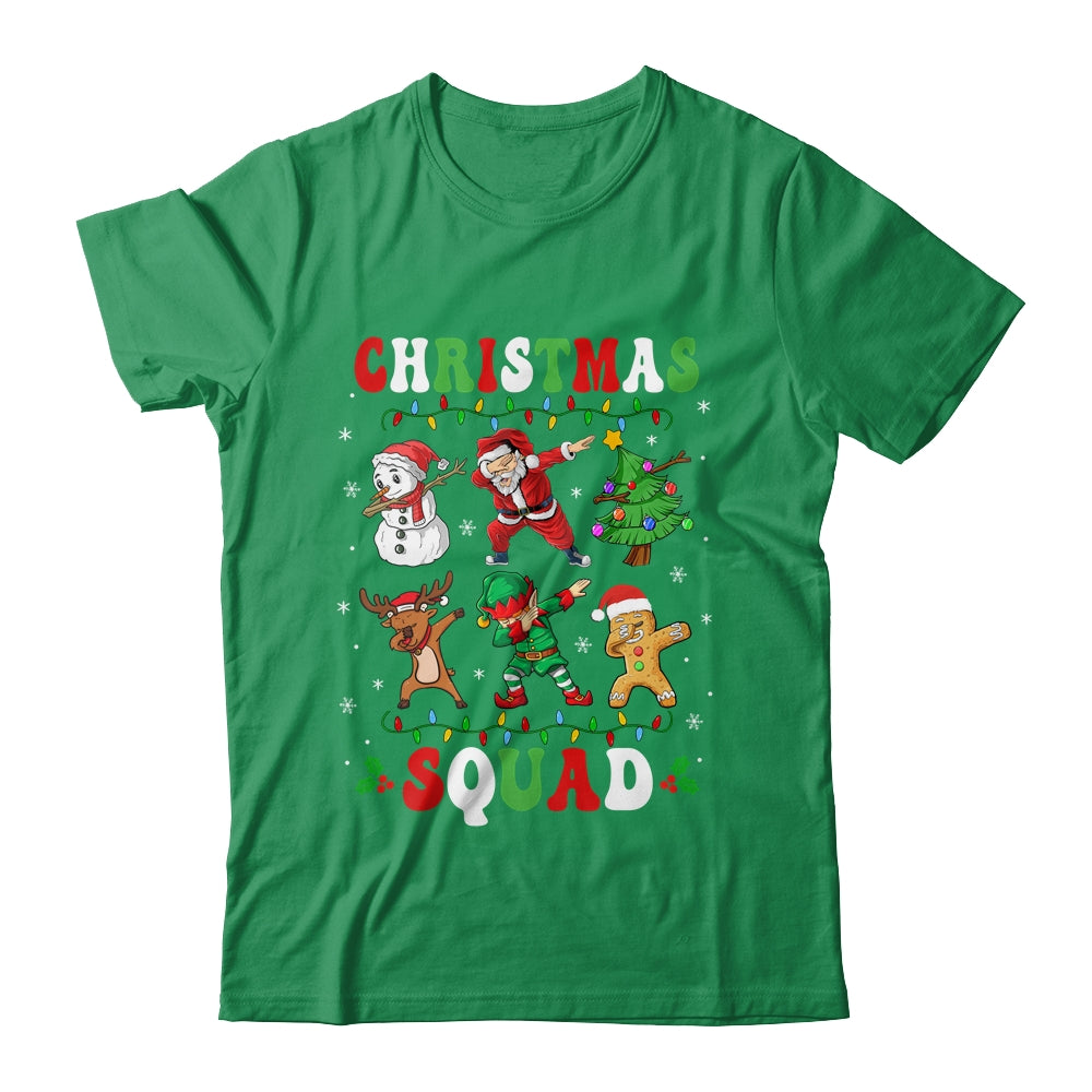 Christmas Squad Santa Dabbing Reindeer Elf Family Matching Shirt & Sweatshirt | siriusteestore