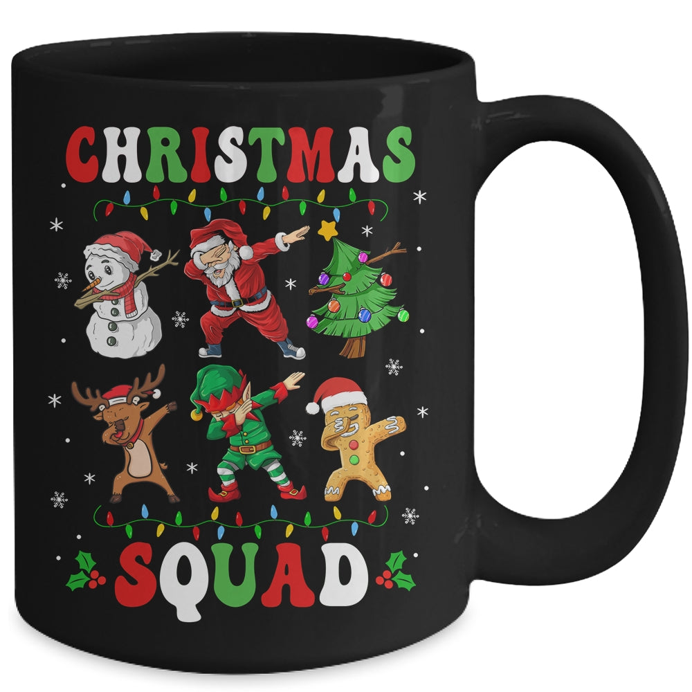 Christmas Squad Santa Dabbing Reindeer Elf Family Matching Mug | siriusteestore
