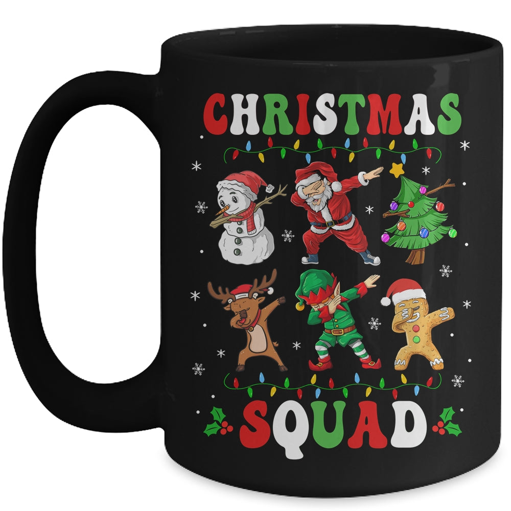 Christmas Squad Santa Dabbing Reindeer Elf Family Matching Mug | siriusteestore