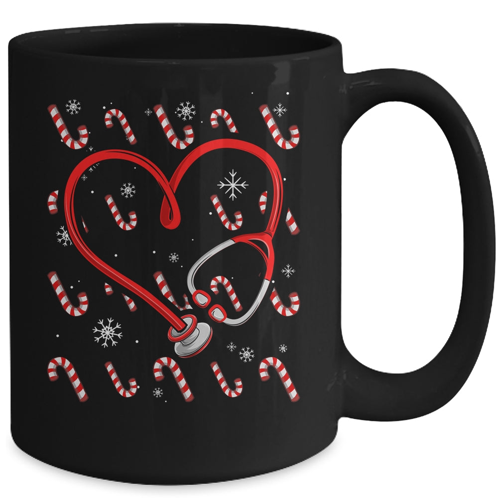 Christmas Stethoscope Nurse Xmas Nursing Scrub Top Women Mug | siriusteestore