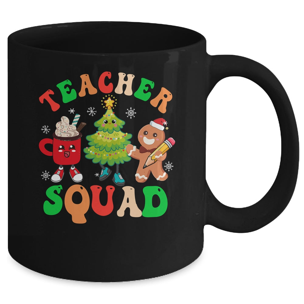 Christmas Teacher Squad Retro Groovy Xmas Teacher Women Mug | siriusteestore
