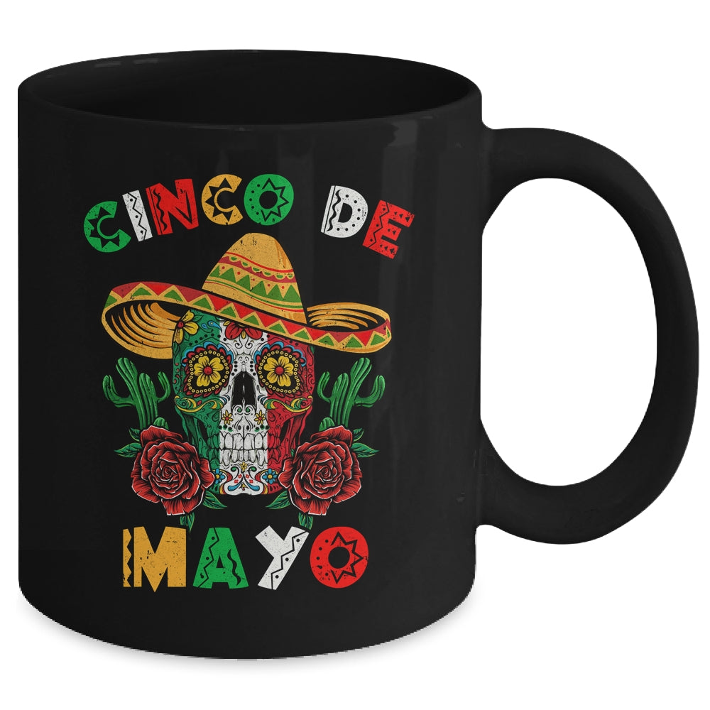Cinco De Mayo Mexican Cross Sunglasses Skull Mustache Mug | siriusteestore