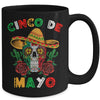 Cinco De Mayo Mexican Cross Sunglasses Skull Mustache Mug | siriusteestore