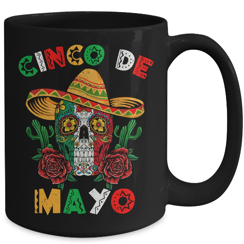 Cinco De Mayo Mexican Cross Sunglasses Skull Mustache Mug | siriusteestore