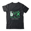 Cirrhosis Awareness Peace Love Cure Leopard Shirt & Hoodie | siriusteestore