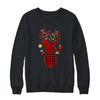 Classic Red Black Christmas Buffalo Plaid Deer Shirt & Sweatshirt | siriusteestore