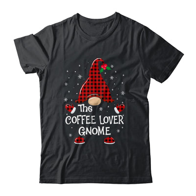 Coffee Lover Gnome Buffalo Plaid Matching Christmas Pajama Gift Shirt & Sweatshirt | siriusteestore