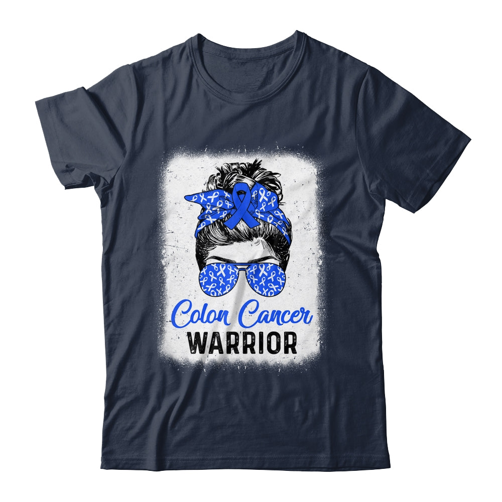 Colon Cancer Awareness Colorectal Cancer Messy Bun Shirt & Hoodie | siriusteestore