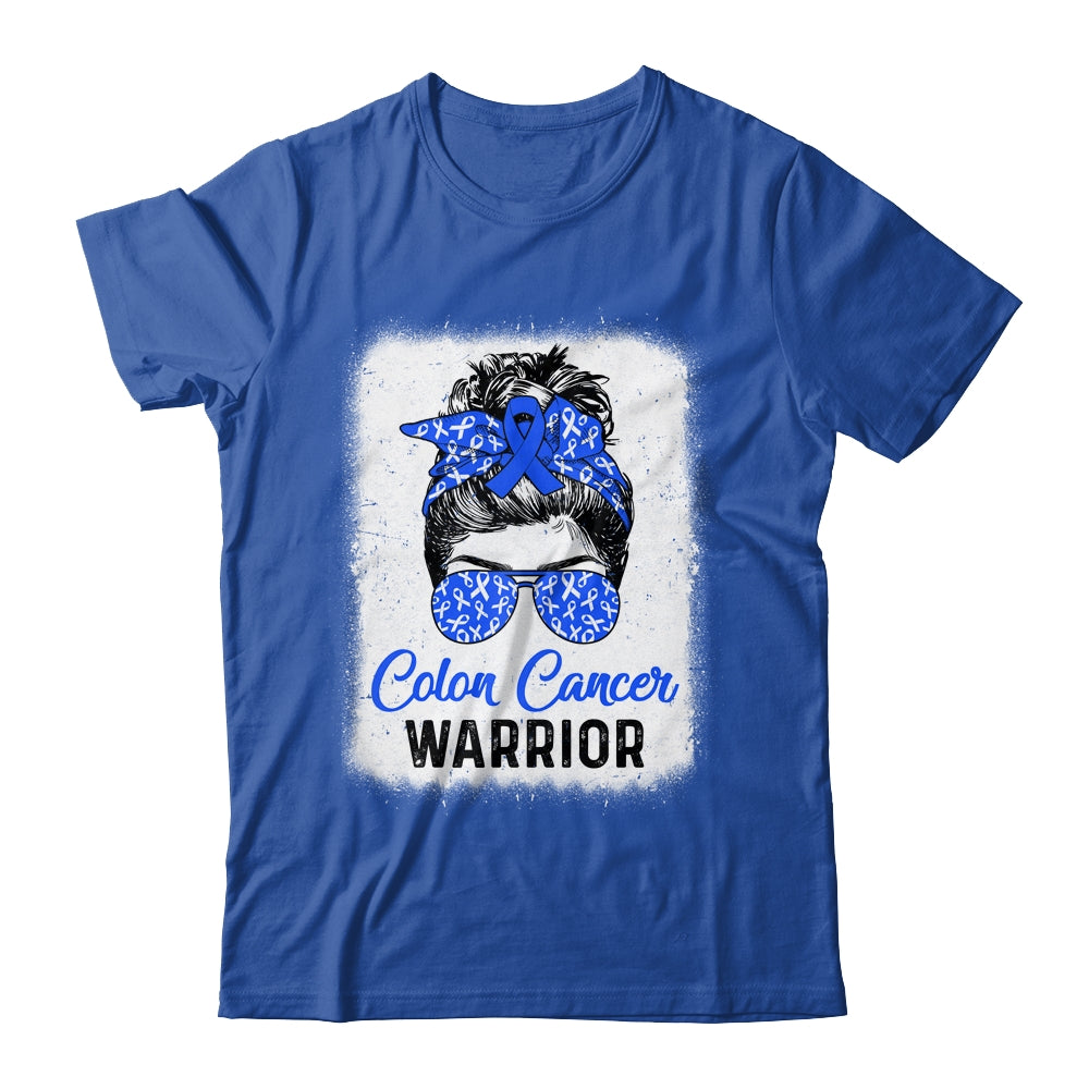 Colon Cancer Awareness Colorectal Cancer Messy Bun Shirt & Hoodie | siriusteestore