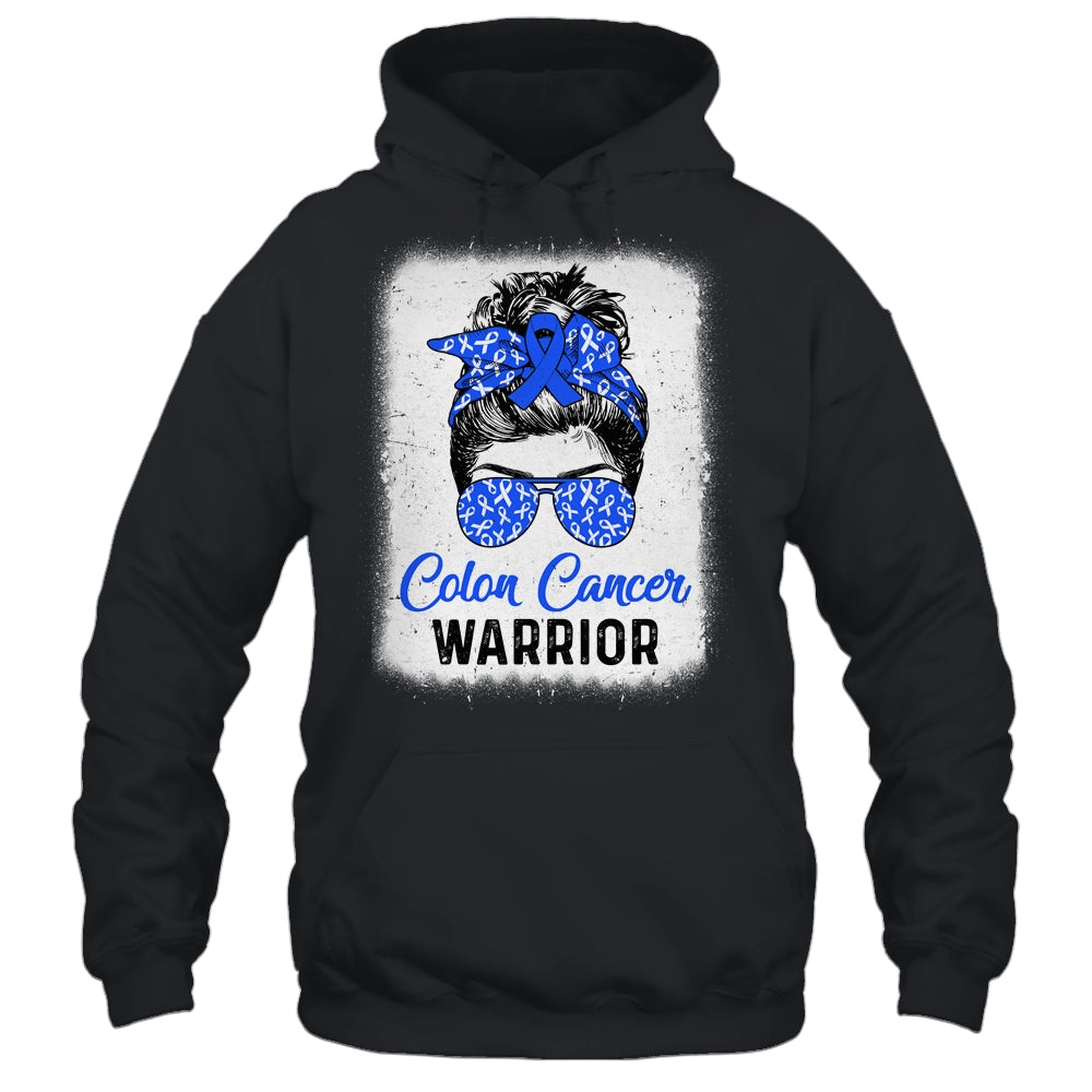 Colon Cancer Awareness Colorectal Cancer Messy Bun Shirt & Hoodie | siriusteestore