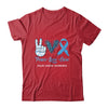 Colon Cancer Awareness Peace Love Cure Leopard Shirt & Hoodie | siriusteestore
