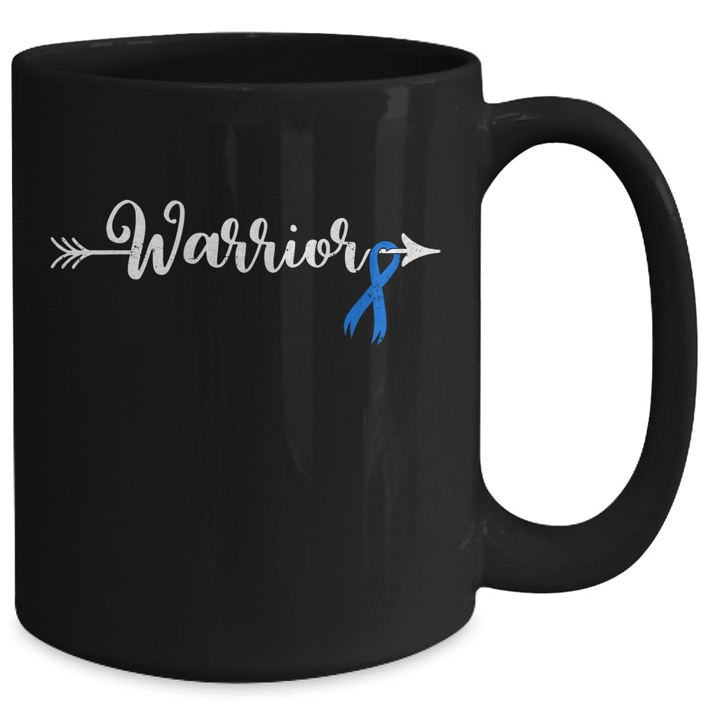 Colon Cancer Warrior Colon Cancer Awareness Blue Ribbon Mug | siriusteestore