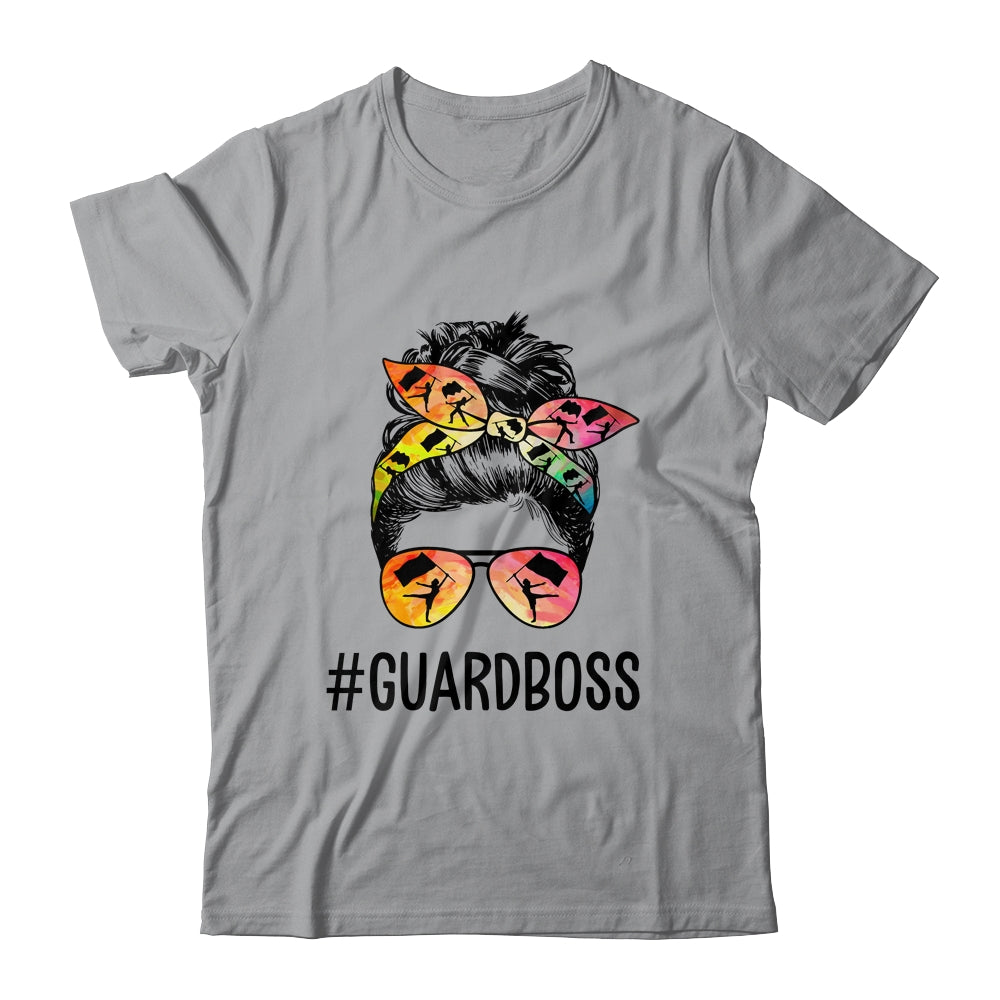 Color Guard Instructor Messy Bun Marching Band School Shirt & Tank Top | siriusteestore