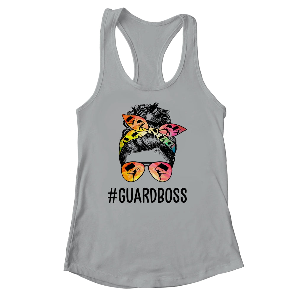 Color Guard Instructor Messy Bun Marching Band School Shirt & Tank Top | siriusteestore