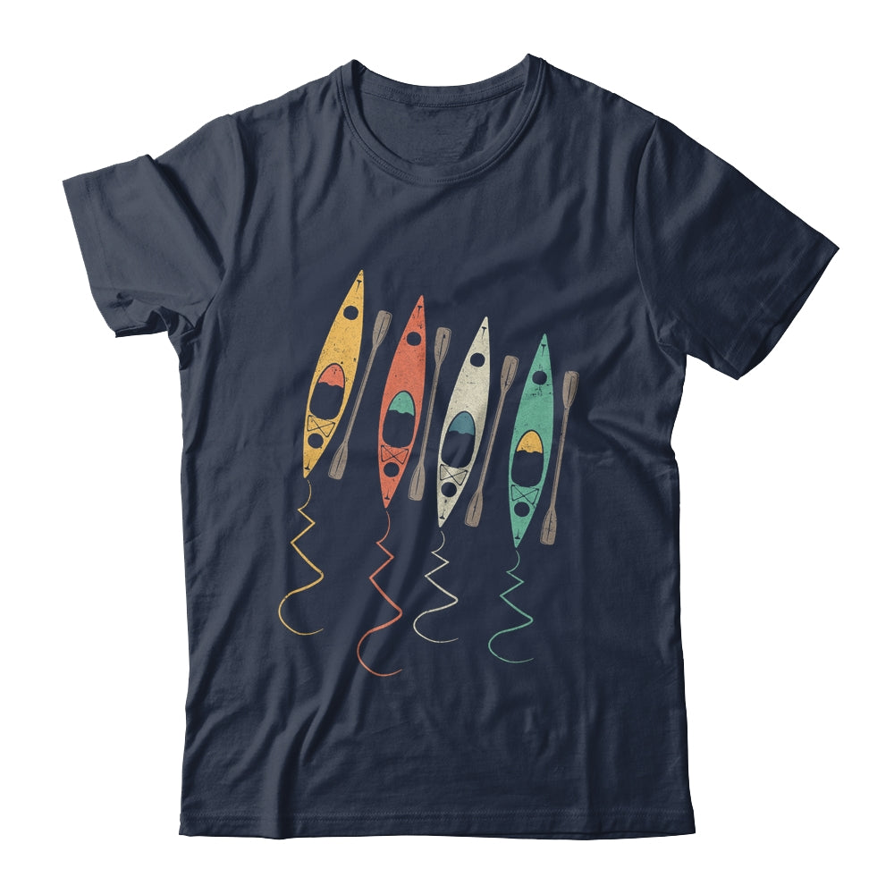 Colorful Kayak Lake Life Boating Boat Lover Kayaker Retro Shirt & Tank Top | siriusteestore