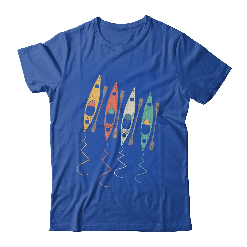 Colorful Kayak Lake Life Boating Boat Lover Kayaker Retro Shirt & Tank Top | siriusteestore