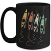 Colorful Kayak Lake Life Boating Boat Lover Kayaker Retro Mug | siriusteestore