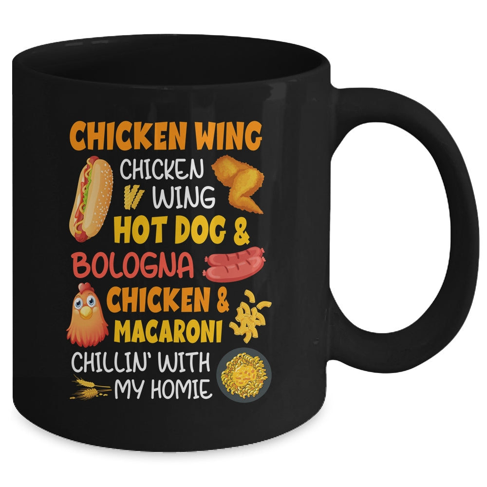 Cooked Chicken Wing Chicken Wing Hot Dog And Bologna Hotdog Mug | siriusteestore