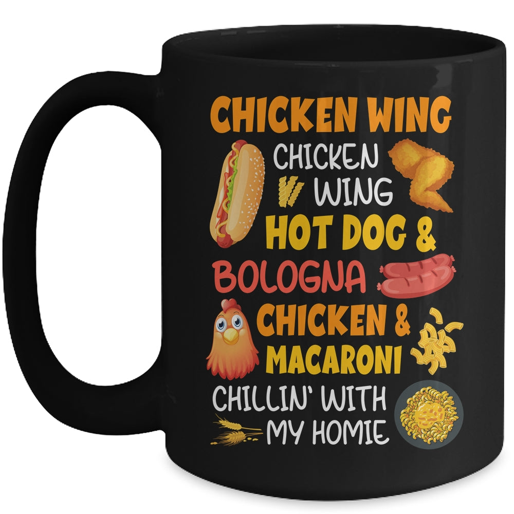 Cooked Chicken Wing Chicken Wing Hot Dog And Bologna Hotdog Mug | siriusteestore
