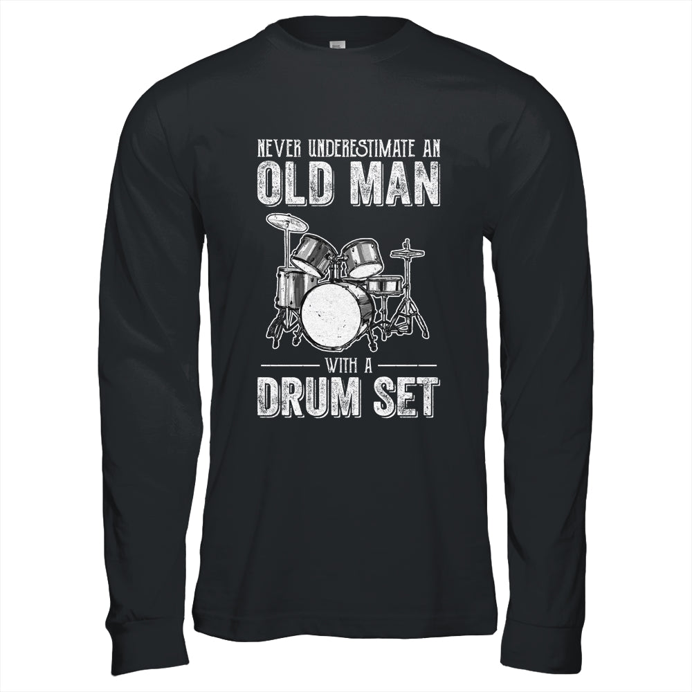 Cool Drummer Art Men Dad Drum Set Player Drum Kit Musician Shirt & Hoodie | siriusteestore