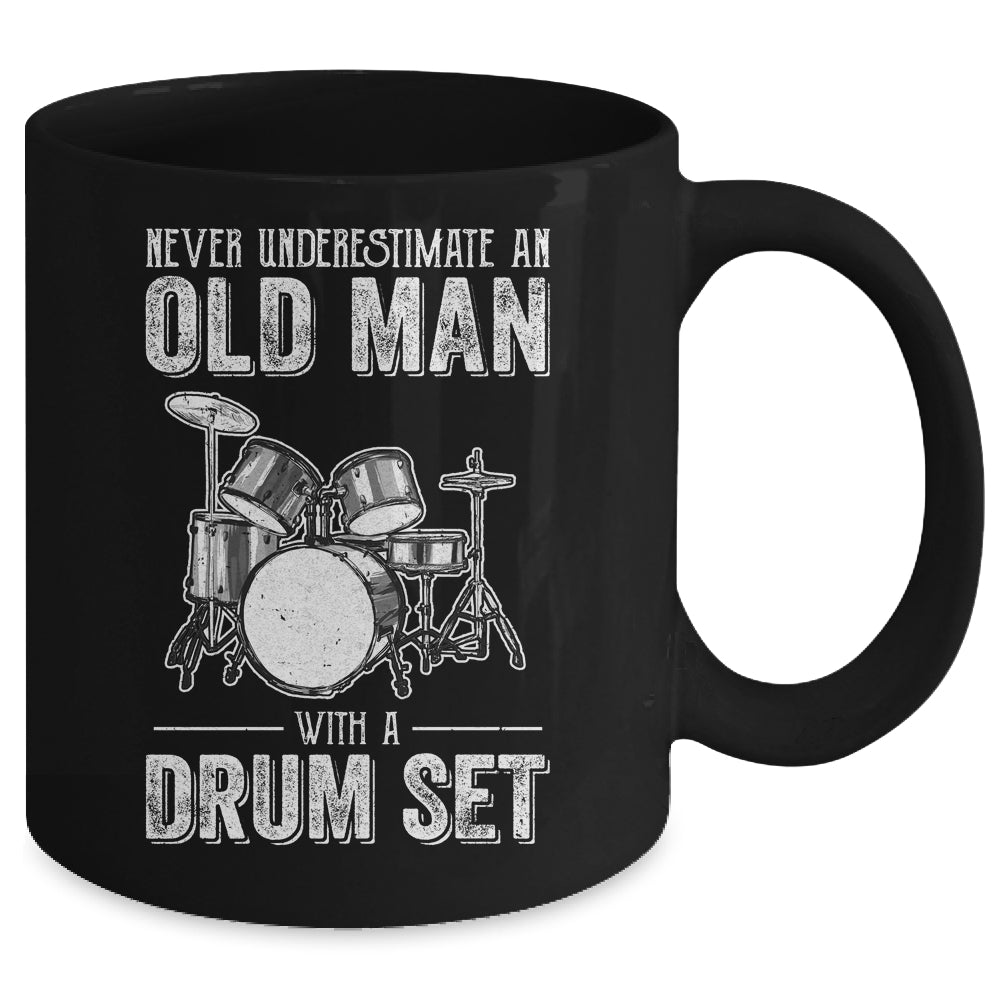 Cool Drummer Art Men Dad Drum Set Player Drum Kit Musician Mug | siriusteestore