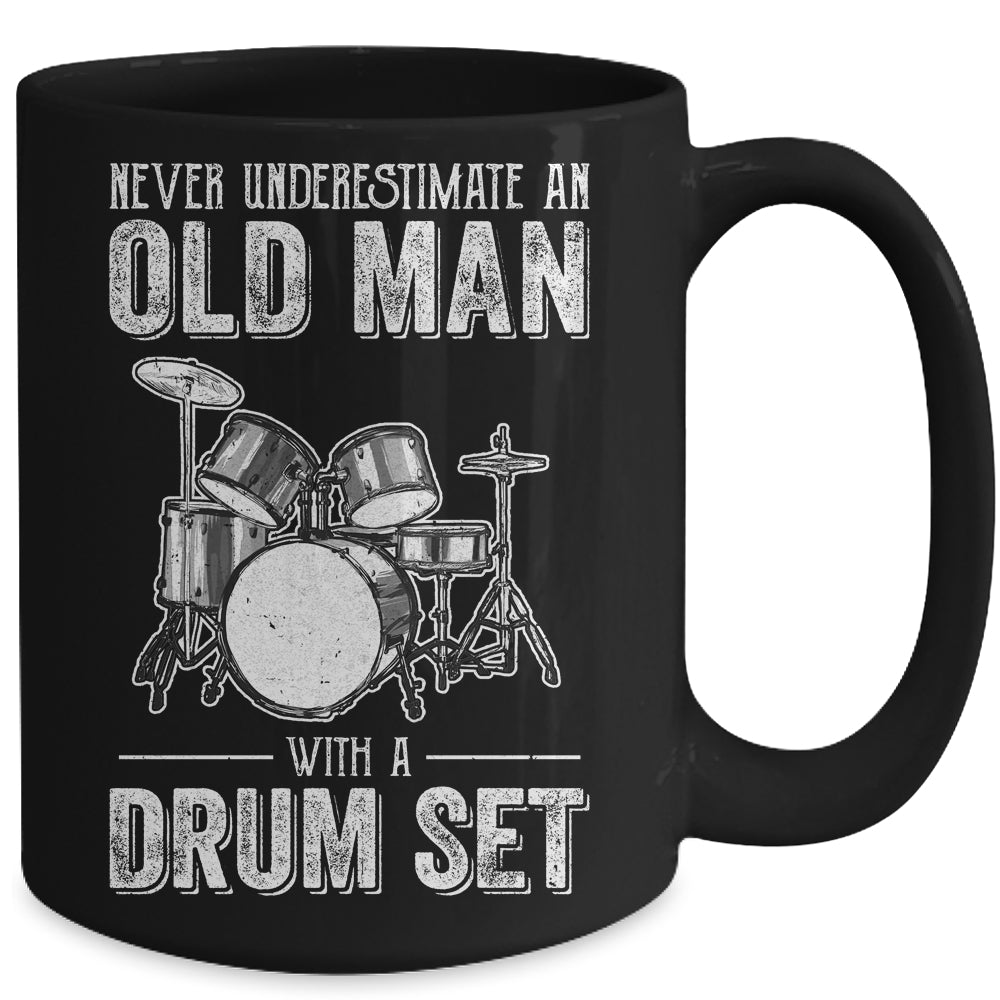 Cool Drummer Art Men Dad Drum Set Player Drum Kit Musician Mug | siriusteestore