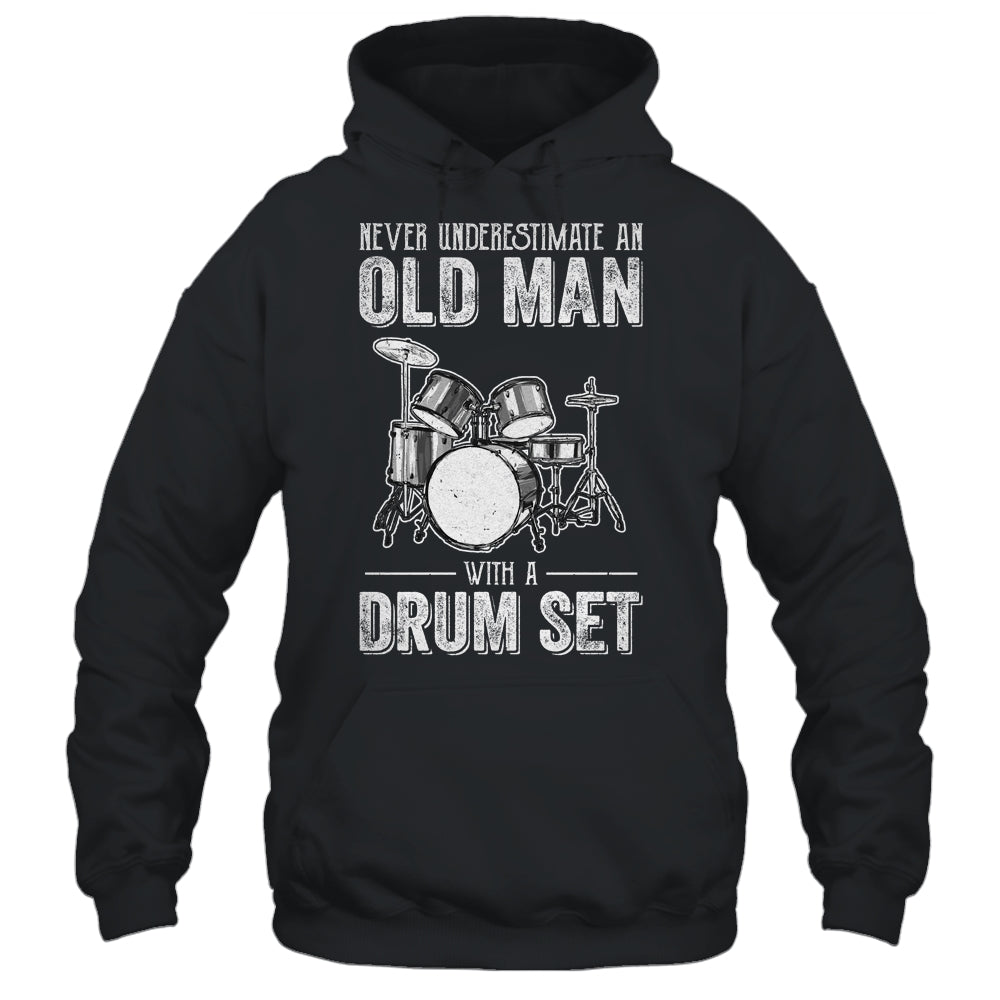 Cool Drummer Art Men Dad Drum Set Player Drum Kit Musician Shirt & Hoodie | siriusteestore