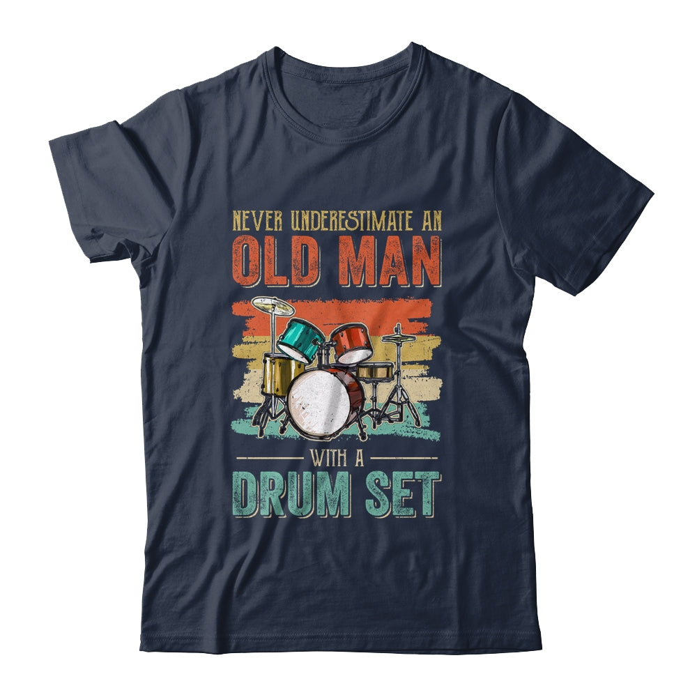 Cool Drummer Dad Art Men Drum Set Player Drum Kit Musician Shirt & Hoodie | siriusteestore