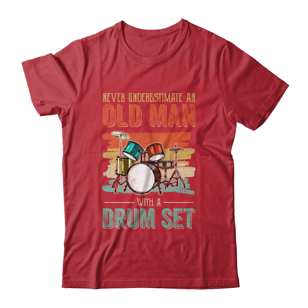 Cool Drummer Dad Art Men Drum Set Player Drum Kit Musician Shirt & Hoodie | siriusteestore