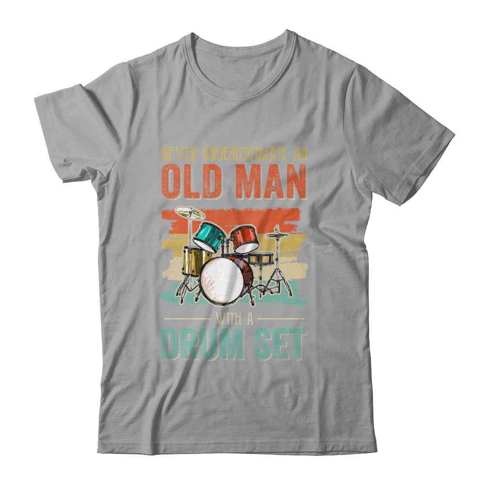 Cool Drummer Dad Art Men Drum Set Player Drum Kit Musician Shirt & Hoodie | siriusteestore