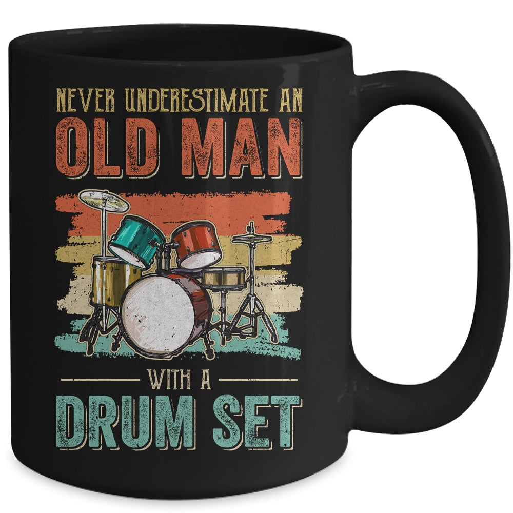 Cool Drummer Dad Art Men Drum Set Player Drum Kit Musician Mug | siriusteestore