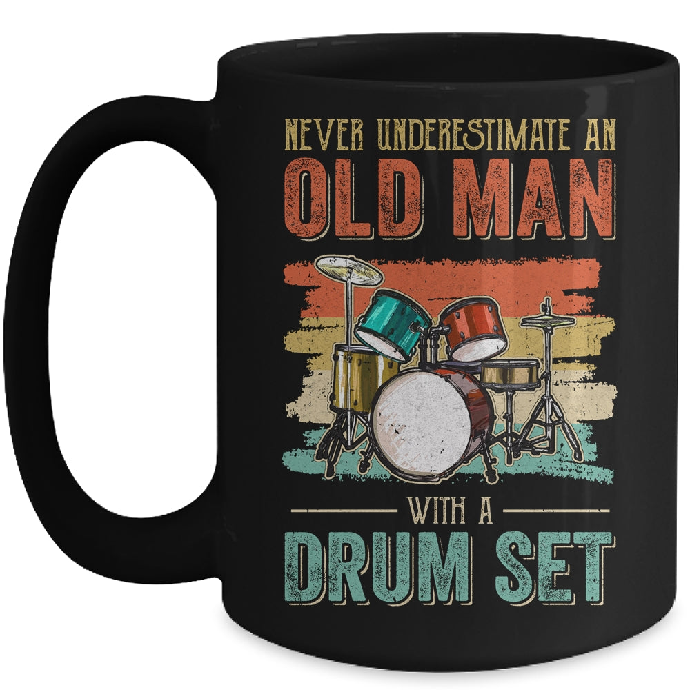 Cool Drummer Dad Art Men Drum Set Player Drum Kit Musician Mug | siriusteestore