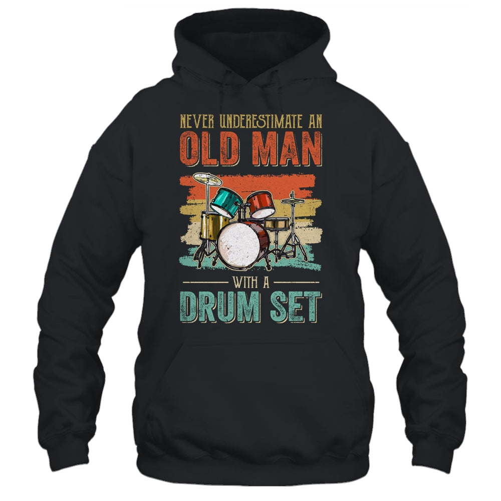 Cool Drummer Dad Art Men Drum Set Player Drum Kit Musician Shirt & Hoodie | siriusteestore